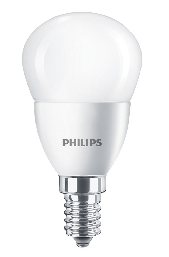 Image of Philips SES Mini Globe LED Light Bulb 470lm 5W 