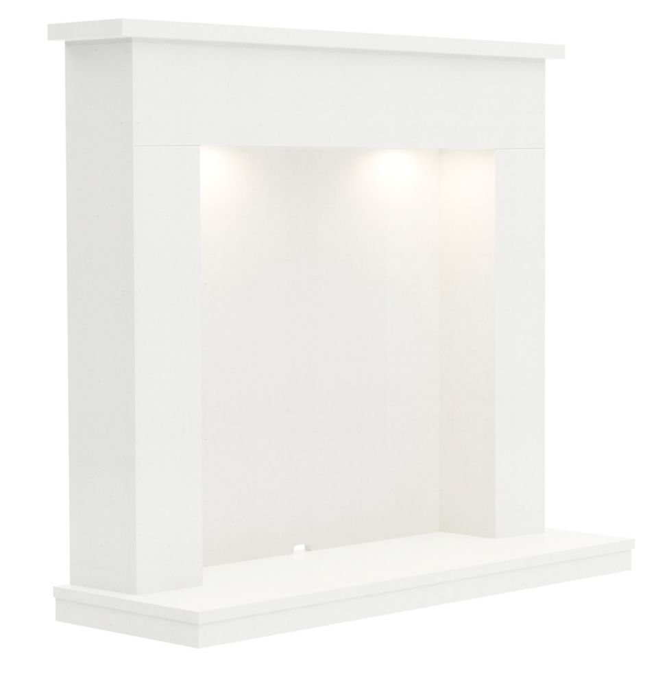 Image of Be Modern Allensford Surround White Marble 1220mm x 1095mm 