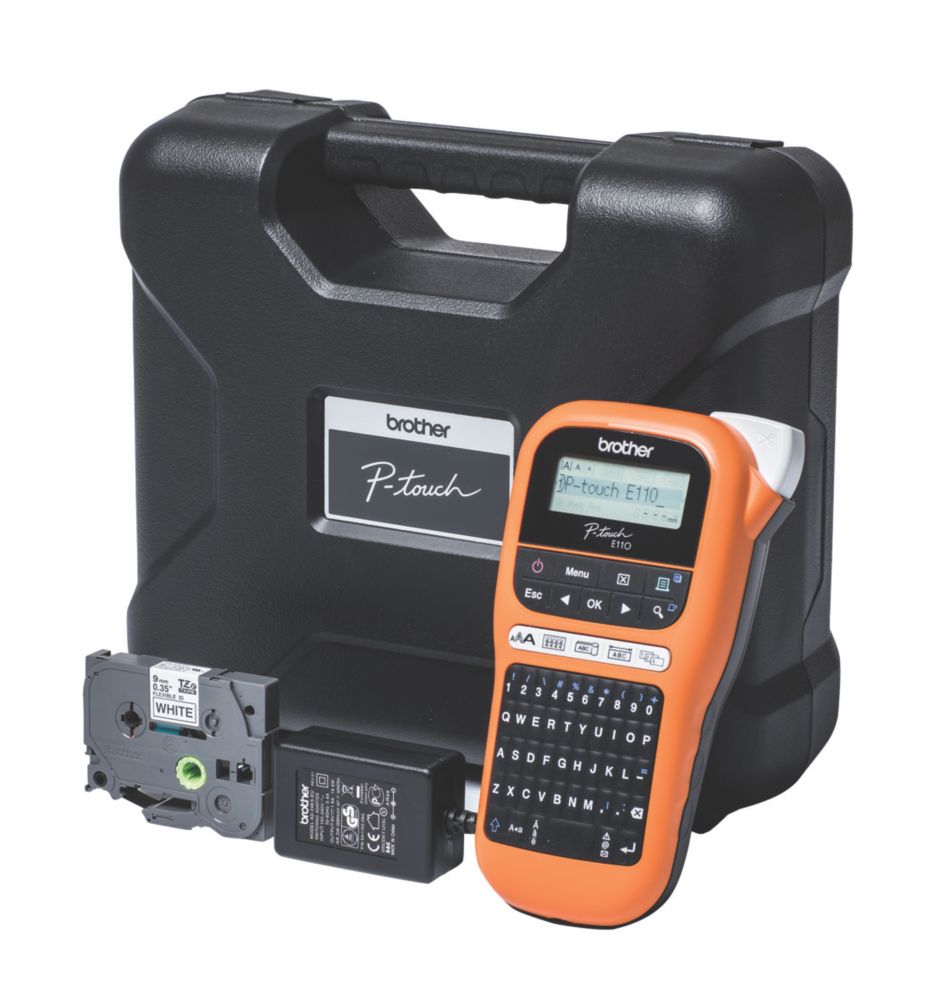 Image of Brother PTE110VP Electricians Label Printing Machine 