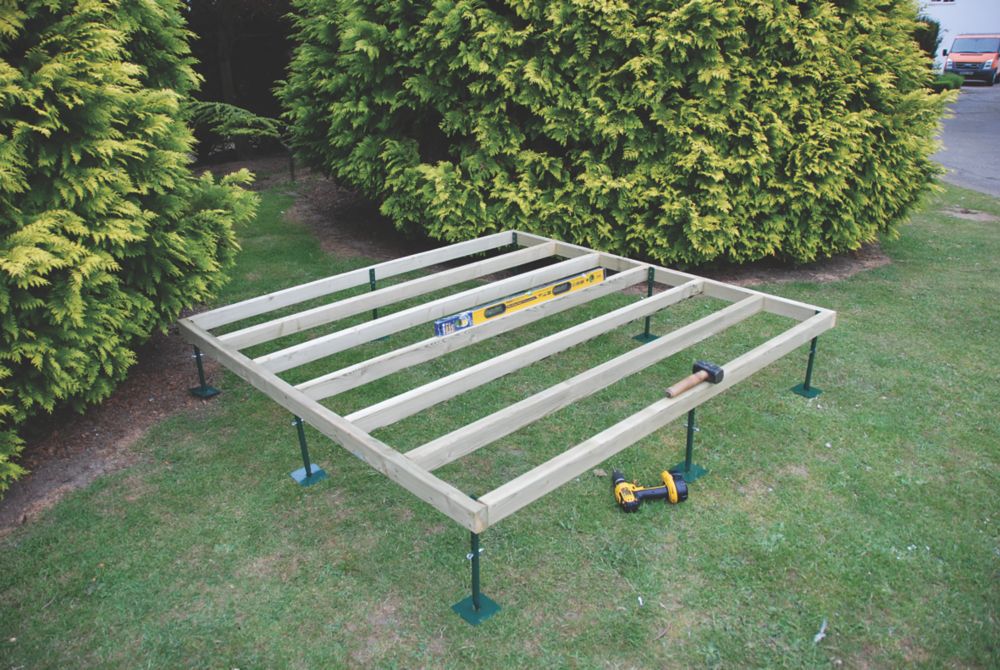 Image of Shire 6' 6" x 6' 6" Timber Shed Base 