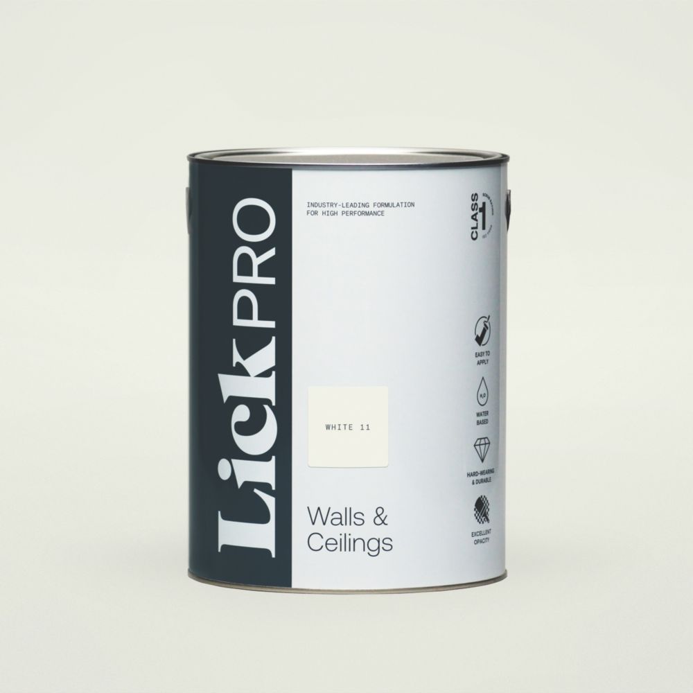 Image of LickPro Eggshell White 11 Emulsion Paint 5Ltr 