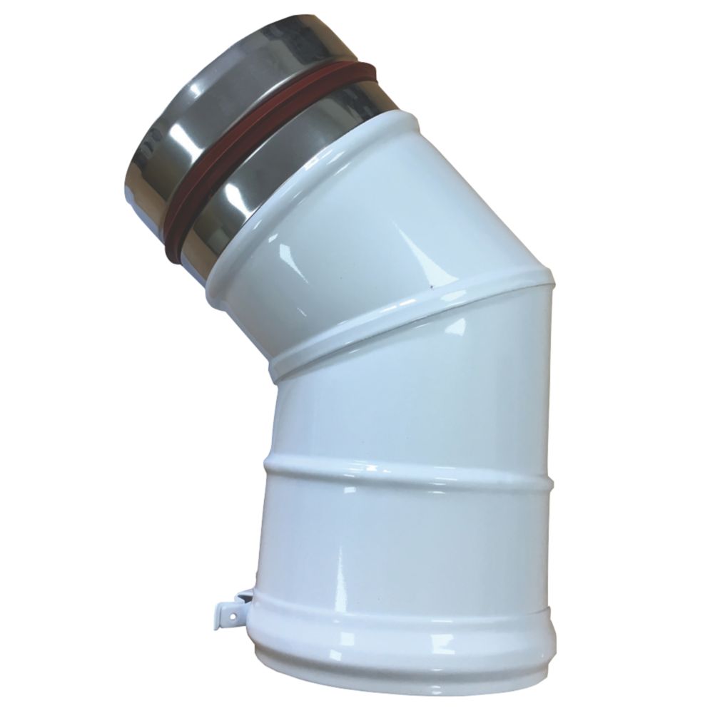 Image of Grant Orange Conventional Elbow 45Â° White 