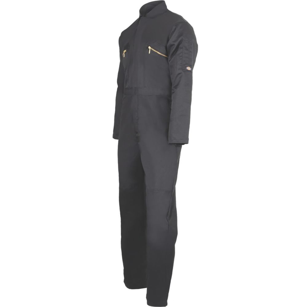 Image of Dickies Redhawk Boiler Suit/Coverall Black XX Large 50-56" Chest 30" L 