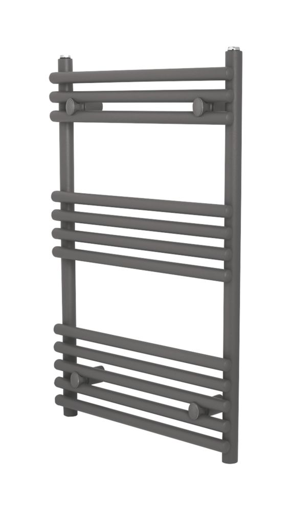 Image of Towelrads Iridio Designer Towel Radiator 800mm x 500mm Anthracite 1248BTU 