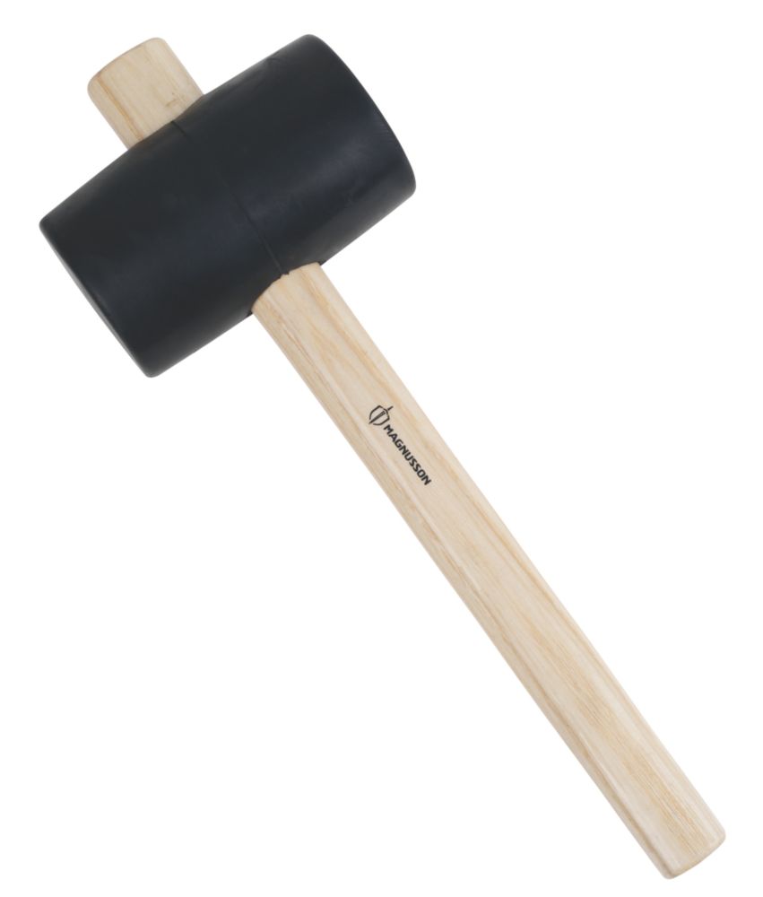 Image of Magnusson Ash Wood Handle Rubber Mallet 24oz 