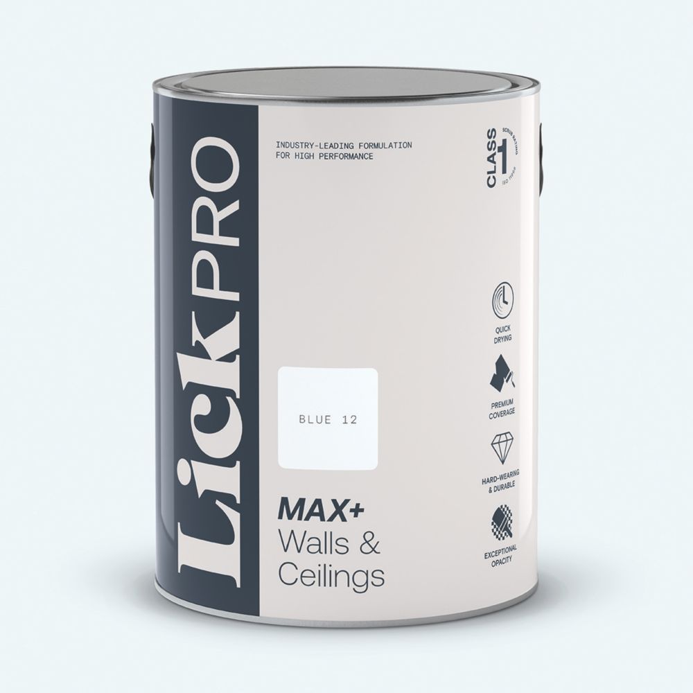 Image of LickPro Eggshell Blue 12 Emulsion Paint 5Ltr 