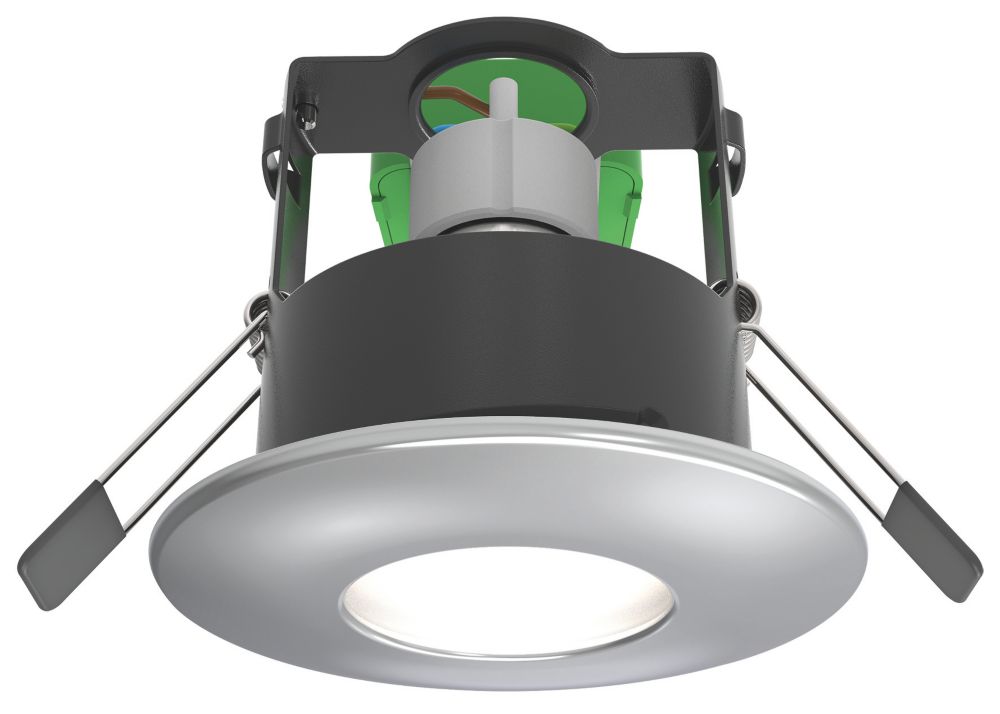 Image of 4lite WiZ Connected Fixed Fire Rated LED Smart Downlight Polished Chrome 4.9W 345lm 