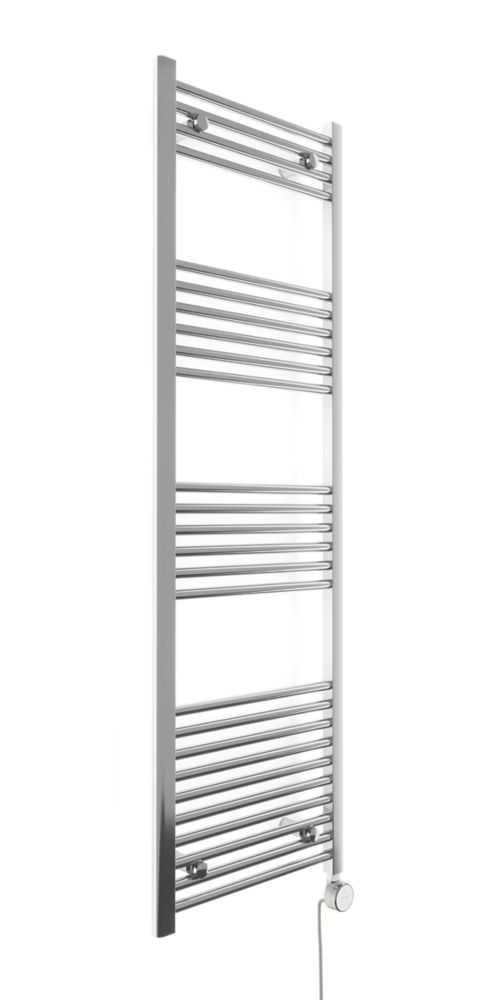 Image of Terma Leo Electric Towel Rail with Fixed Element 1600mm x 500mm Chrome 1023BTU 