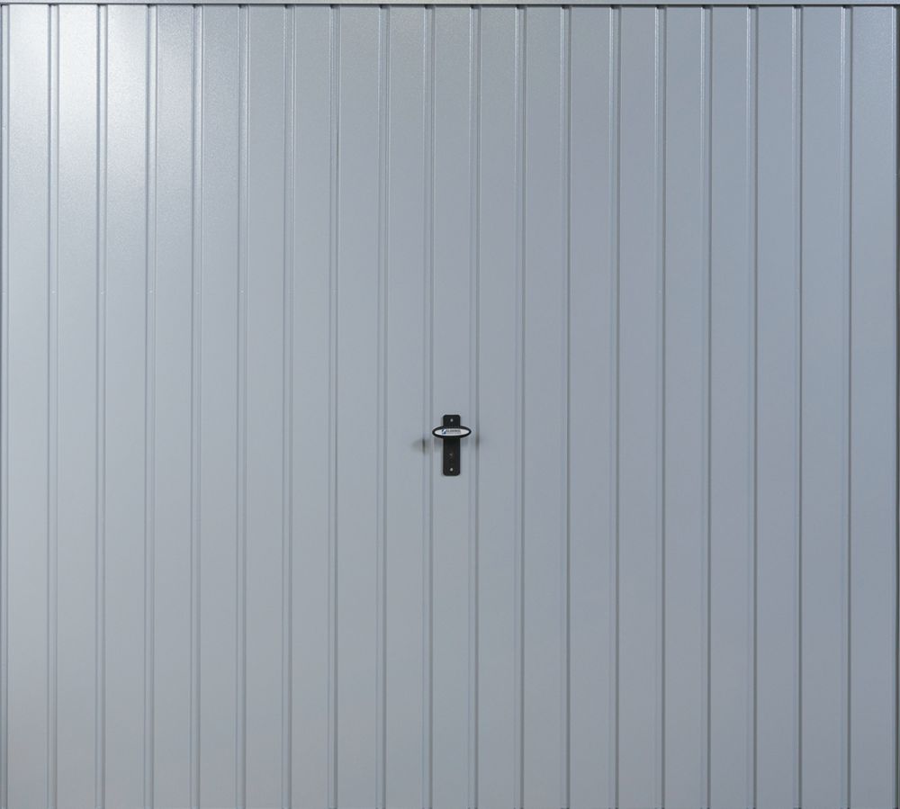 Image of Gliderol Vertical 7' 6" x 7' Non-Insulated Framed Steel Up & Over Garage Door Window Grey 