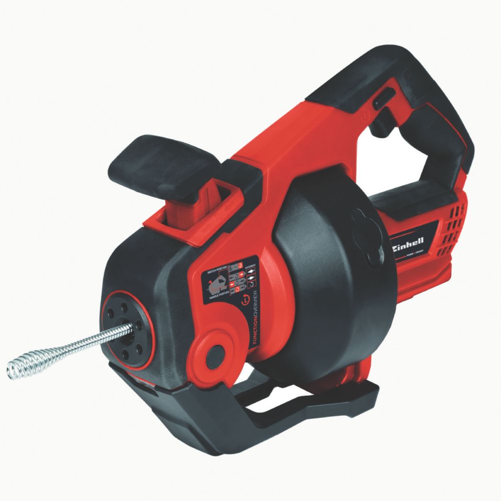 Image of Einhell TE-DA 18/760 Li Solo 18V Li-Ion Power X-Change 7.6m Cordless Drain Cleaner - Bare 