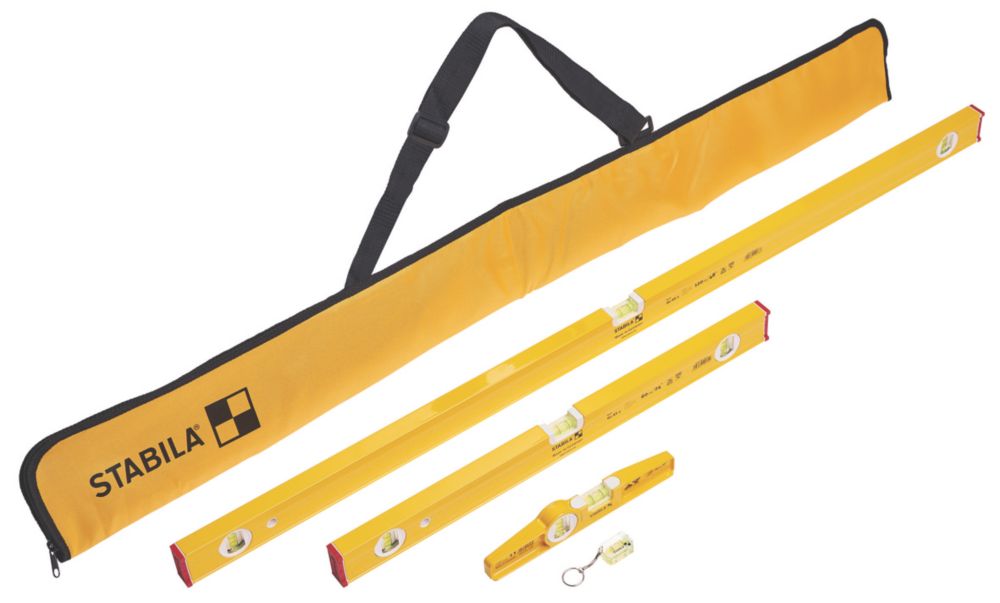 Image of Stabila Spirit Level Set 4 Pieces 