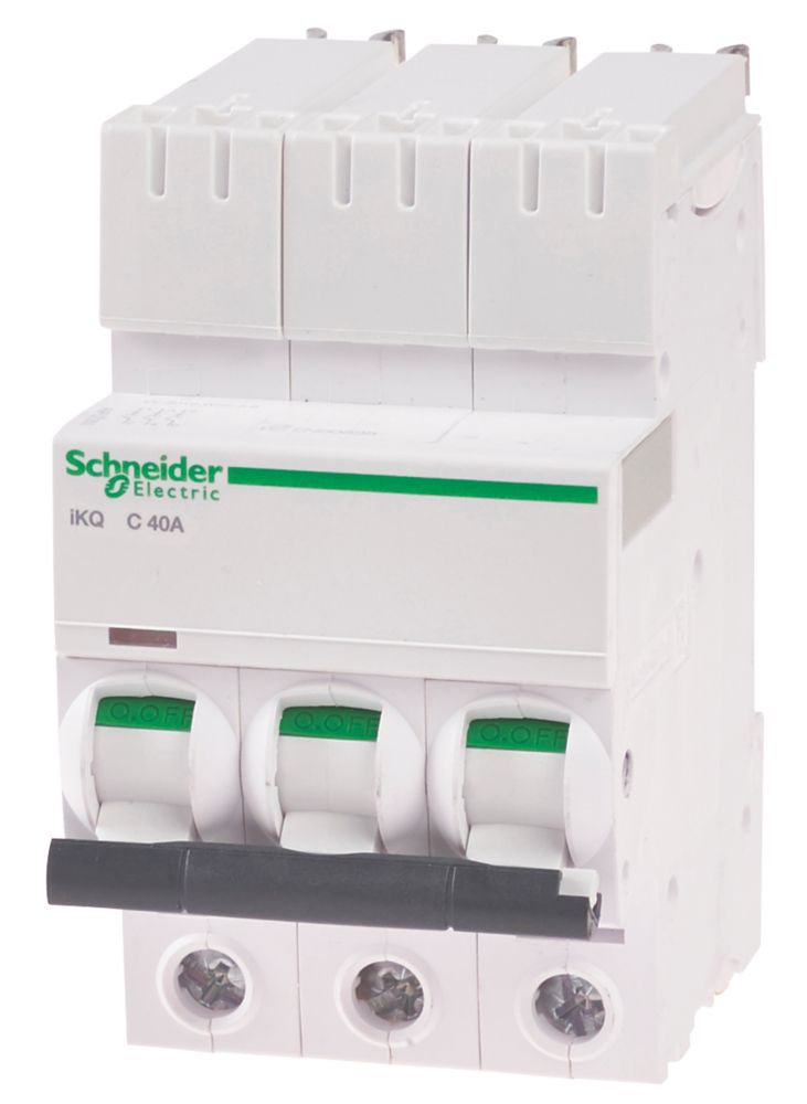 Image of Schneider Electric IKQ 40A TP Type C 3-Phase MCB 
