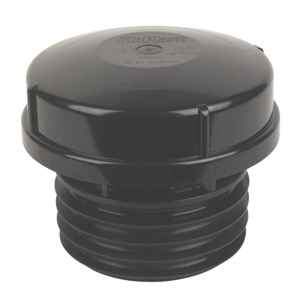 Image of FloPlast Push-Fit Air Admittance Valve Black 110mm 