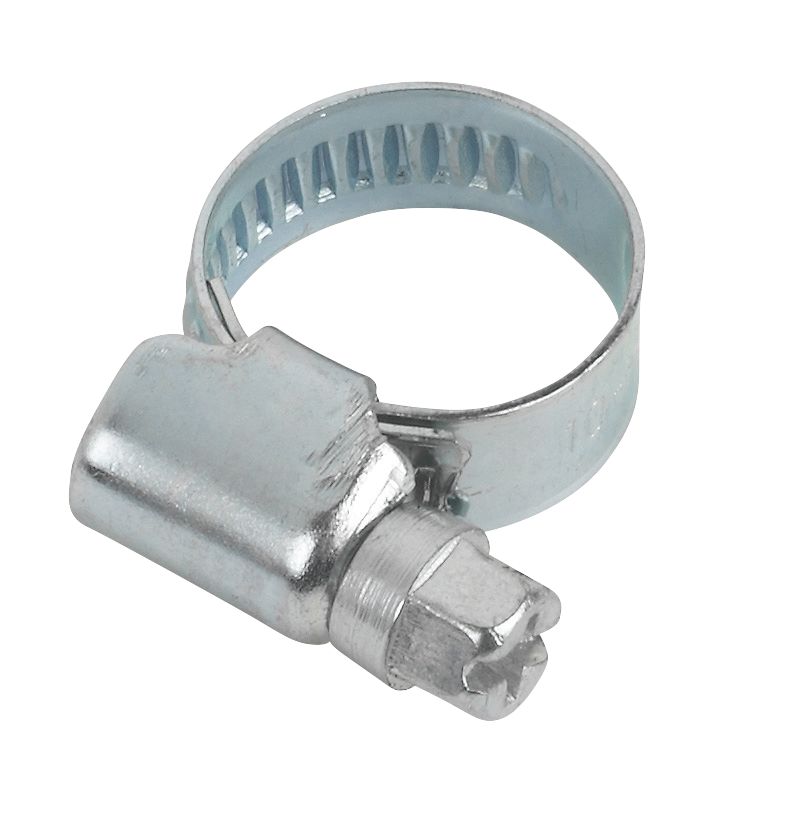 Image of Easyfix Blue Zinc-Plated Hose Clips 10-16mm 10 Pack 