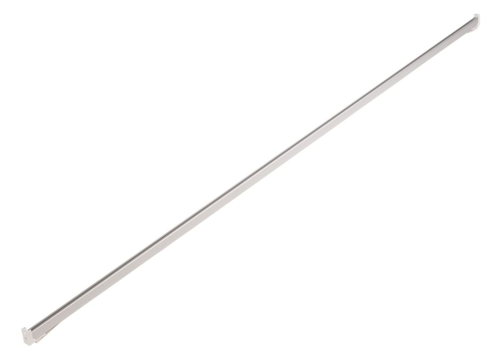 Image of Croydex Straight Straight Shower Curtain Rail Aluminium Silver 1830mm 