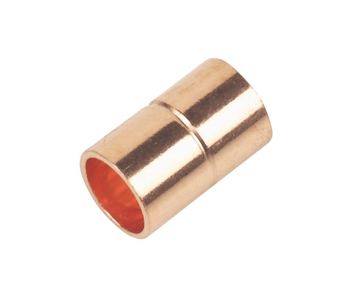 Image of Flomasta End Feed Equal Couplers 8mm 2 Pack 