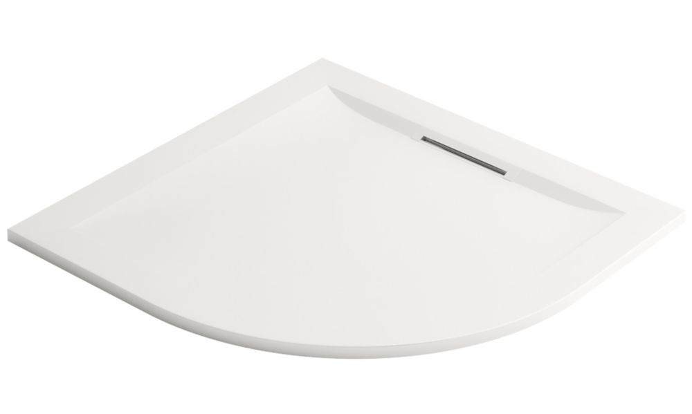Image of Mira Flight Level Safe Quadrant Shower Tray White 800mm x 800mm x 25mm 
