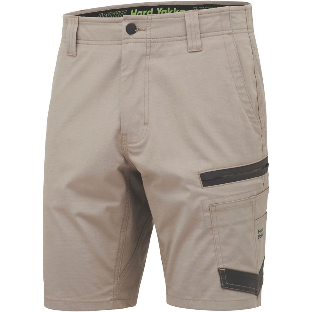 Image of Hard Yakka Raptor Active Shorts Desert 38" W 