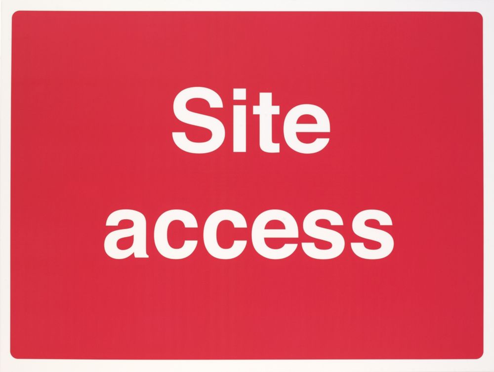 Image of "Site Access" Sign 450mm x 600mm 