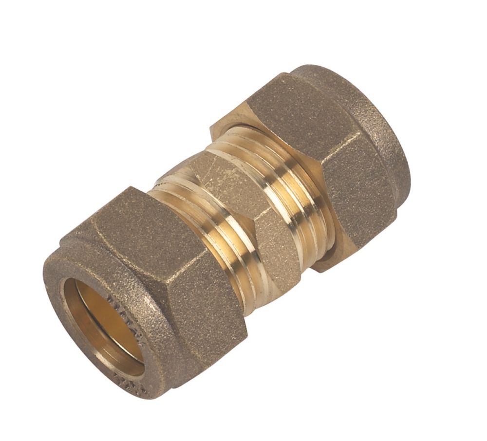 Image of Flomasta Compression Equal Couplers 15mm 10 Pack 