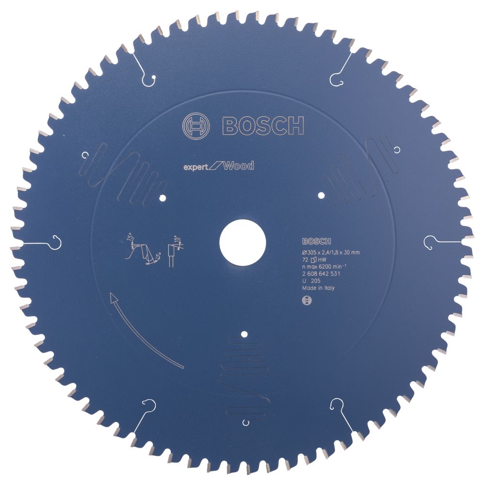 Image of Bosch Expert Wood Circular Saw Blade 305mm x 30mm 72T 