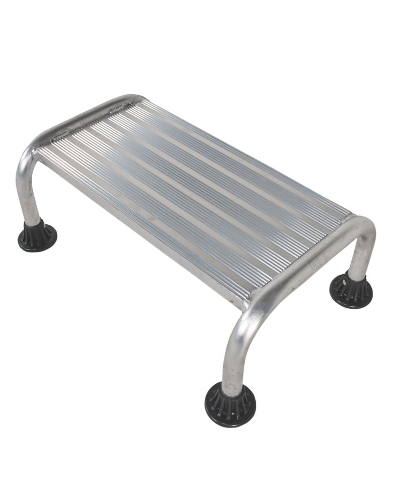 Image of TB Davies Stable Aluminium 1-Step Work Platform 220mm Silver 