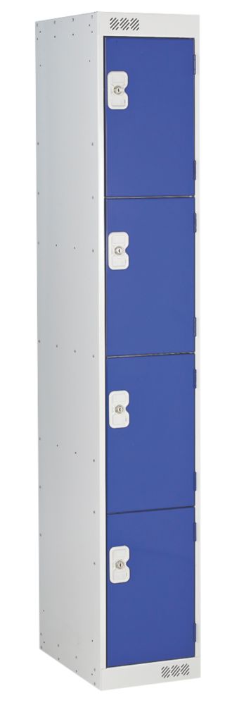Image of M12514GUCF00 Security Locker 4-Door Blue 
