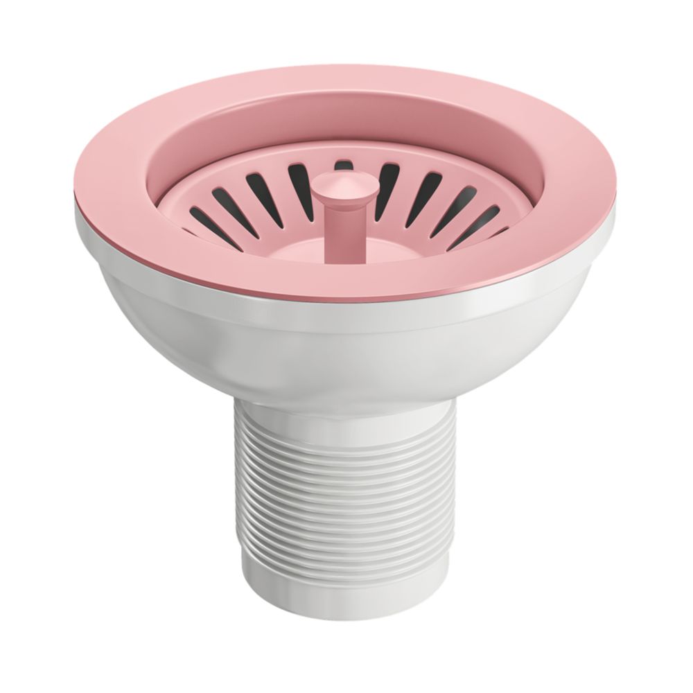 Image of ETAL Sink Strainer Waste Pink 90mm 