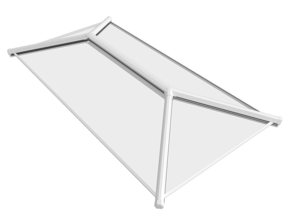Image of Crystal Clear Lantern Roof White 2000mm x 1500mm 