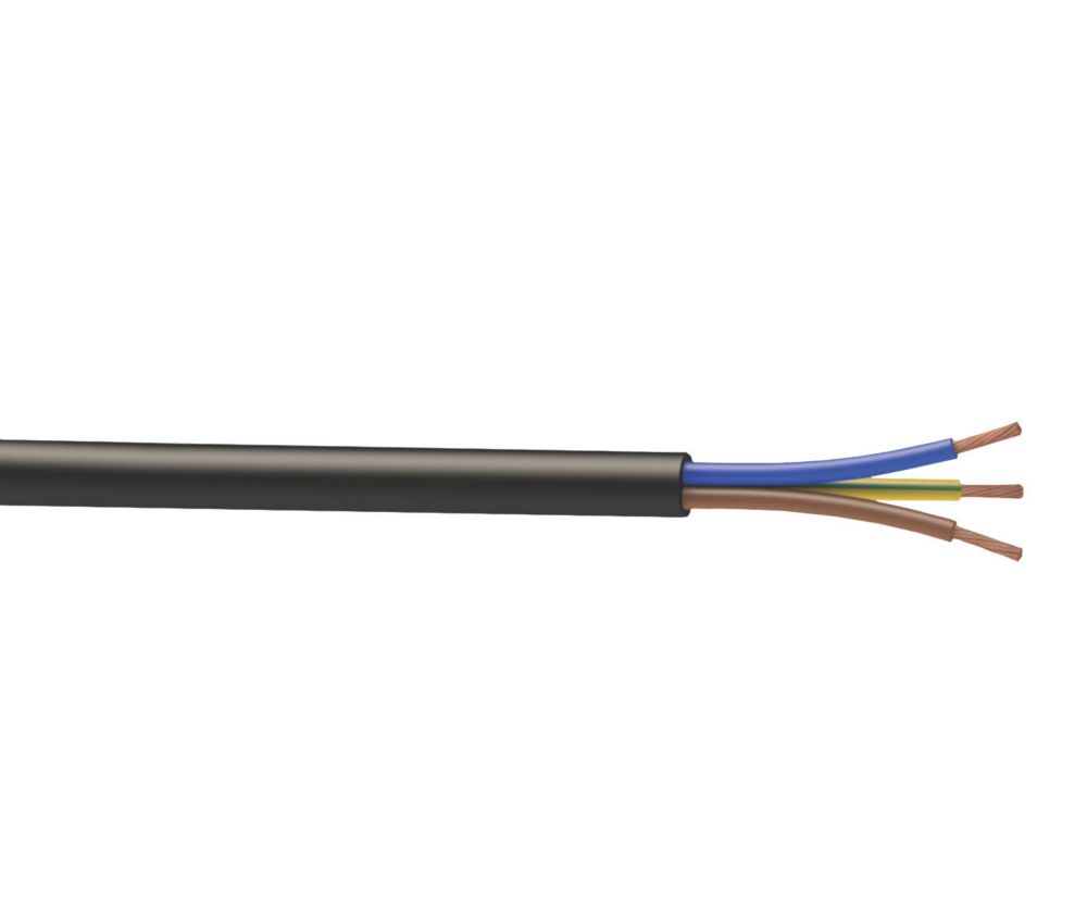 Image of Time 3183P Black 3-Core 2.5mmÂ² Flexible Cable 25m Drum 