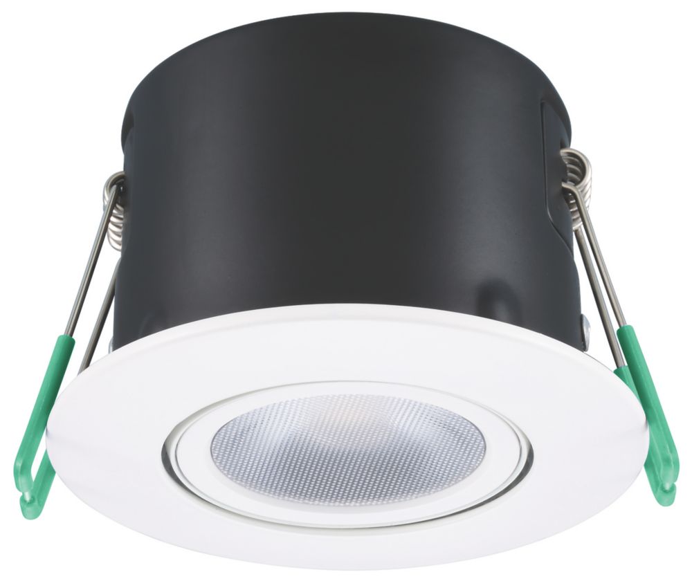 Image of Sylvania Obico Swivel & Tilt Fire Rated LED Downlight with CCT Technology White 8.5W 740lm 