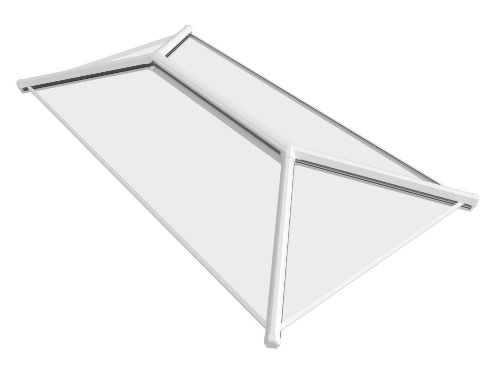 Image of Crystal Clear Lantern Roof White 3000mm x 1500mm 