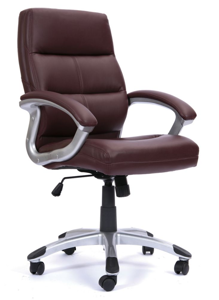 Image of Nautilus Designs Greenwich High Back Executive Chair Cherry Brown 