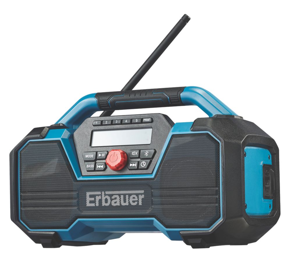 Image of Erbauer ERD18-Li 230V or 18V DAB / FM Radio 
