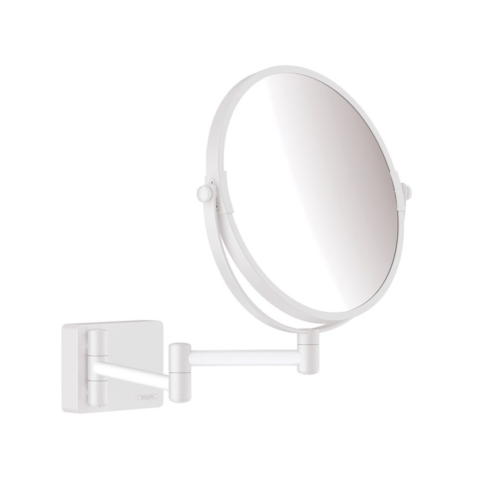 Image of Hansgrohe AddStoris Shaving Mirror Matt White 208mm x 344mm x 283mm 