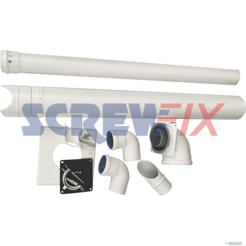 Image of Baxi 5121371 PDK INC ELBOW - 70/110MM 