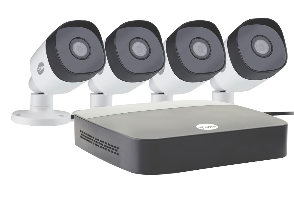 Image of Yale SV-4C-4ABFX-2 1TB 4-Channel 1080p Full HD CCTV DVR Kit & 4 Outdoor Cameras 
