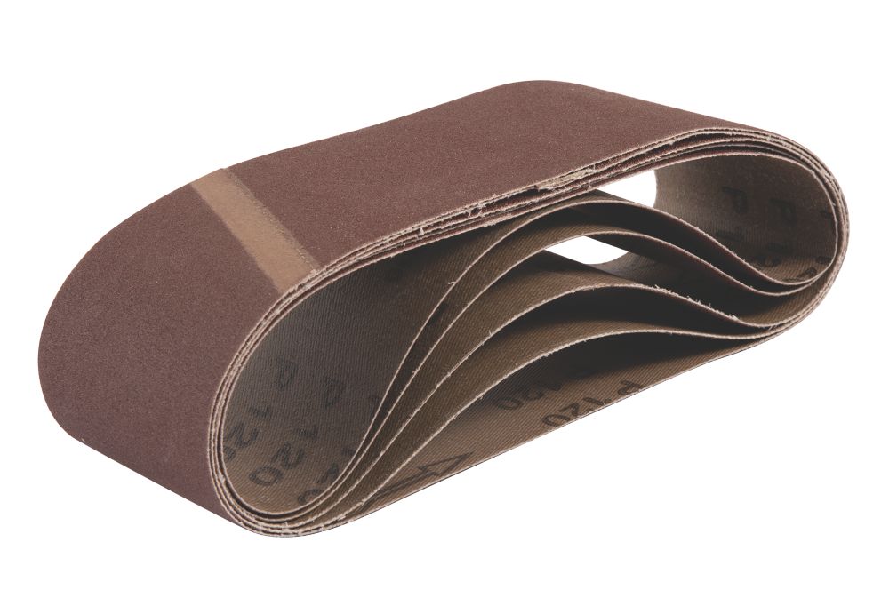 Image of Titan Sanding Belt Unpunched 533mm x 76mm 120 Grit 5 Pack 
