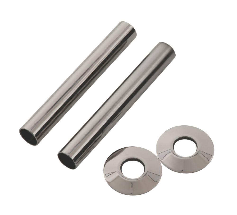 Image of Arroll Pipe Shroud Kit Black Nickel 18mm x 130mm 2 Pack 