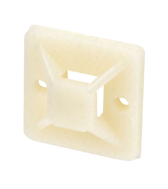 Image of Cable Tie Base Natural 20mm x 19mm 100 Pack 