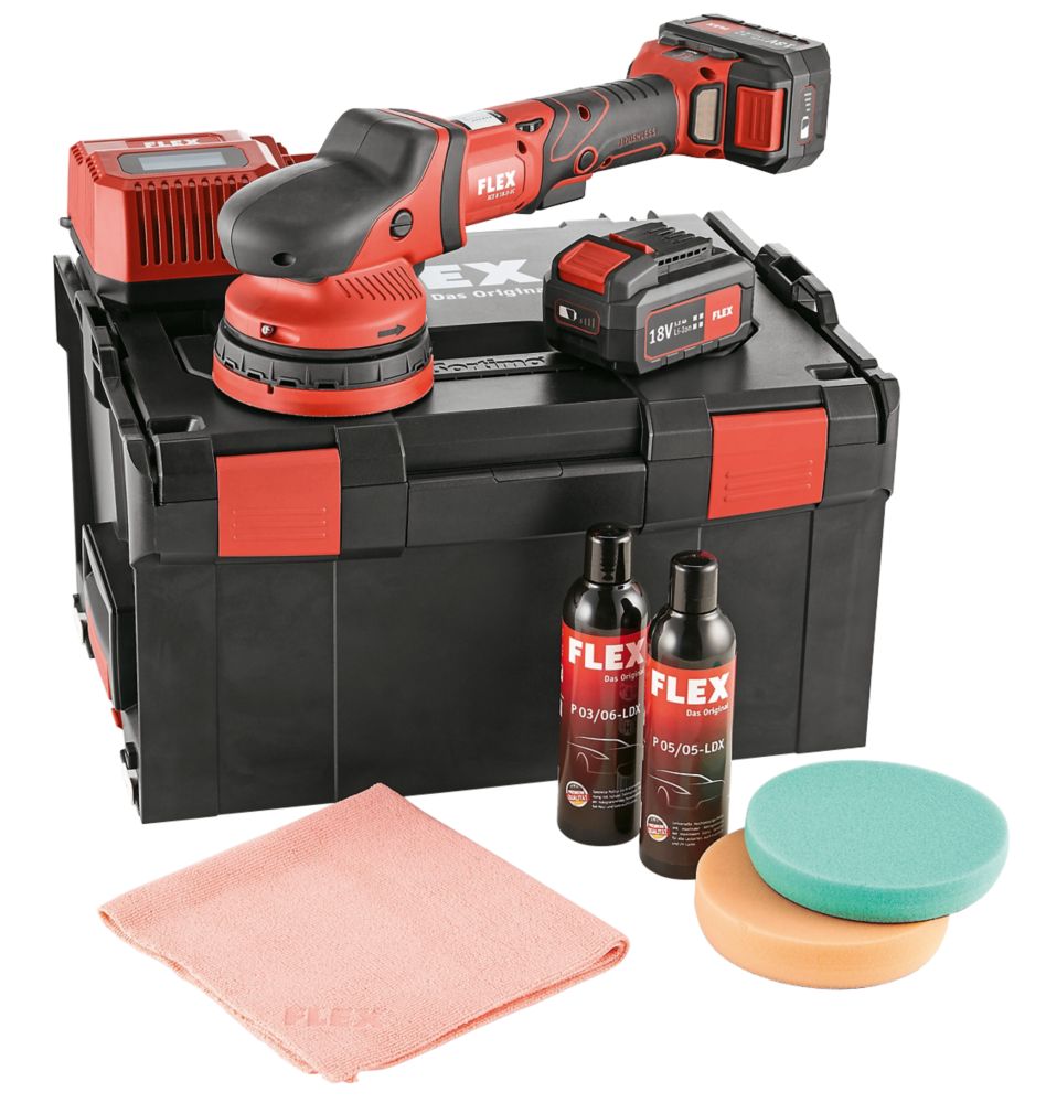 Image of Flex XCE8 125 18.0-EC 150mm 18V 2 x 5.0Ah Li-Ion Brushless Cordless Polisher 