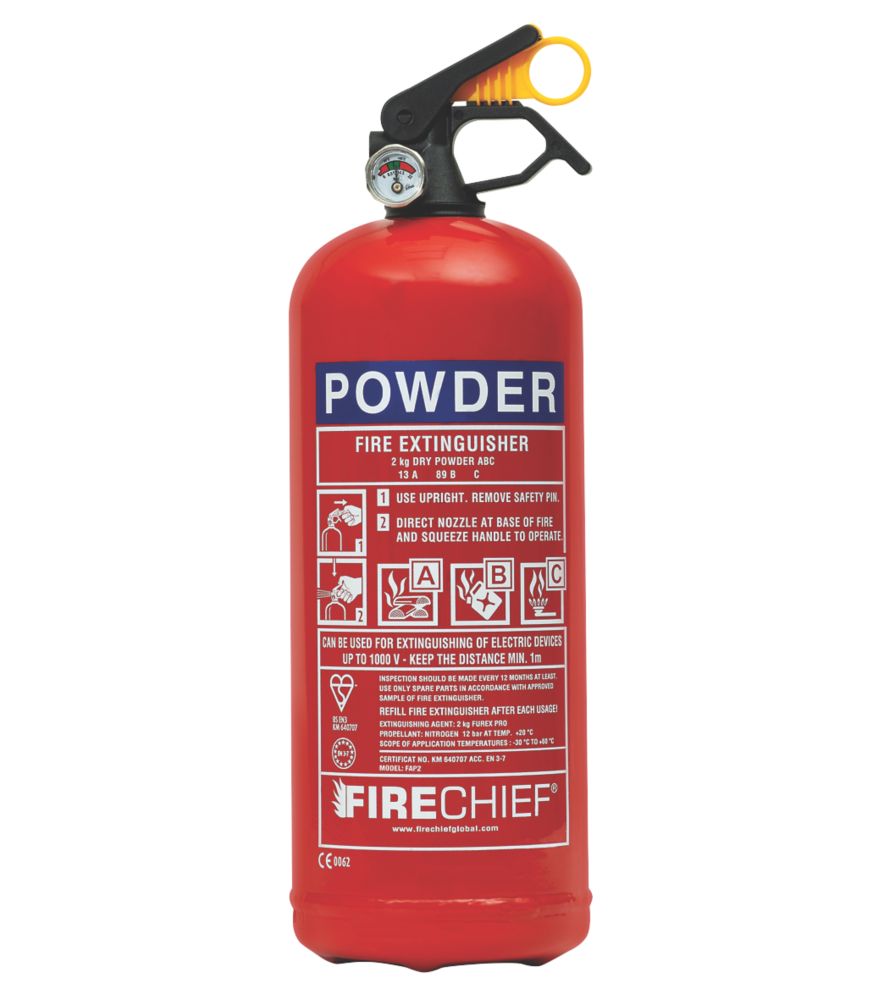 Image of Firechief FAP2 Dry Powder Fire Extinguisher 2kg 