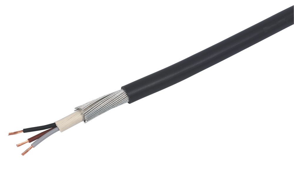 Image of Prysmian 6943X Black 3-Core 6mmÂ² Armoured Cable 50m Drum 