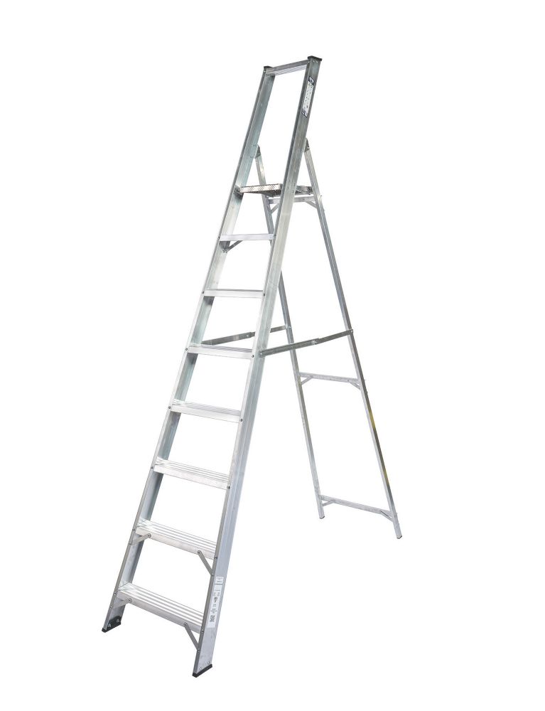 Image of Lyte Aluminium 8-Treads Platform Stepladder 1.68m 