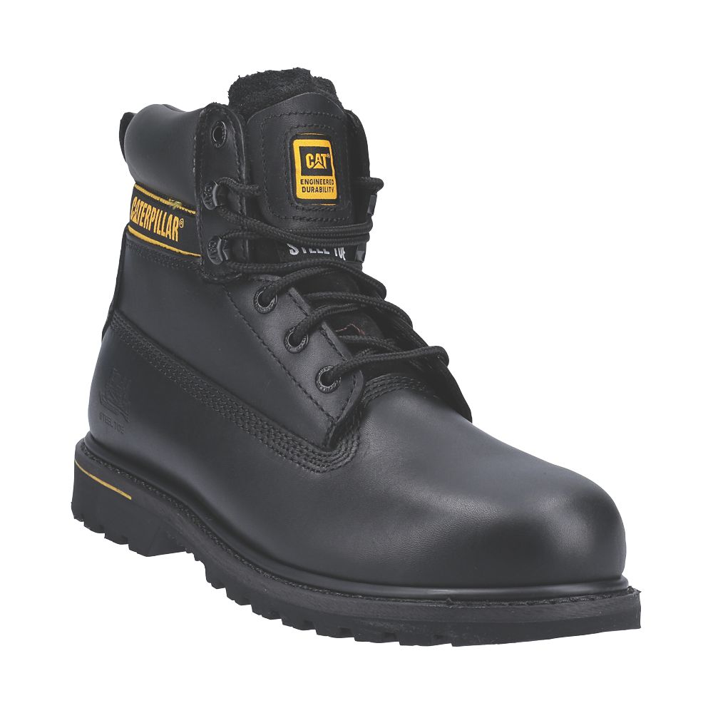 Image of CAT Holton Safety Boots Black Size 12 