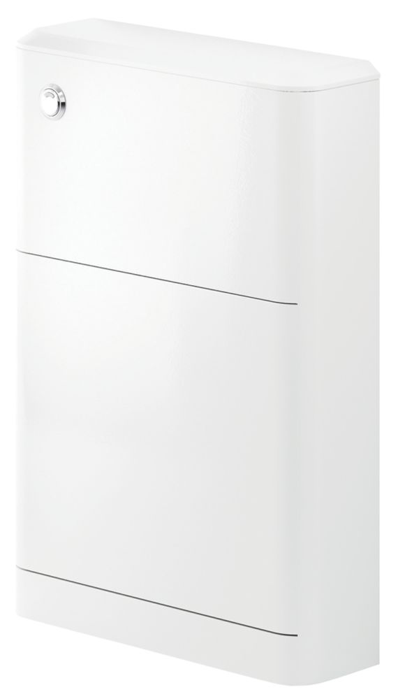 Image of Bathroom WC Unit White Gloss 551mm x 201mm x 800mm 