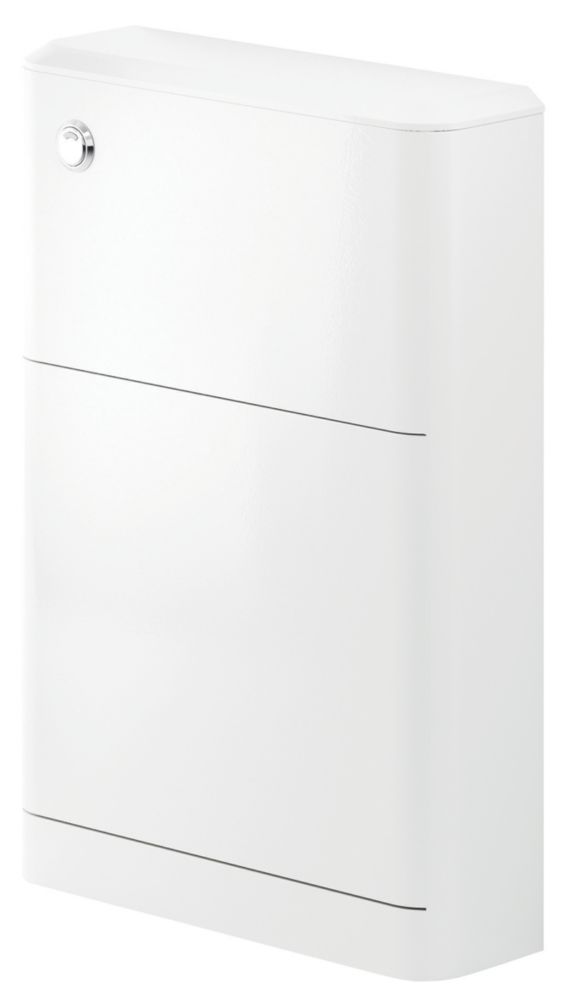 Image of Bathroom WC Unit White Gloss 551mm x 201mm x 800mm 