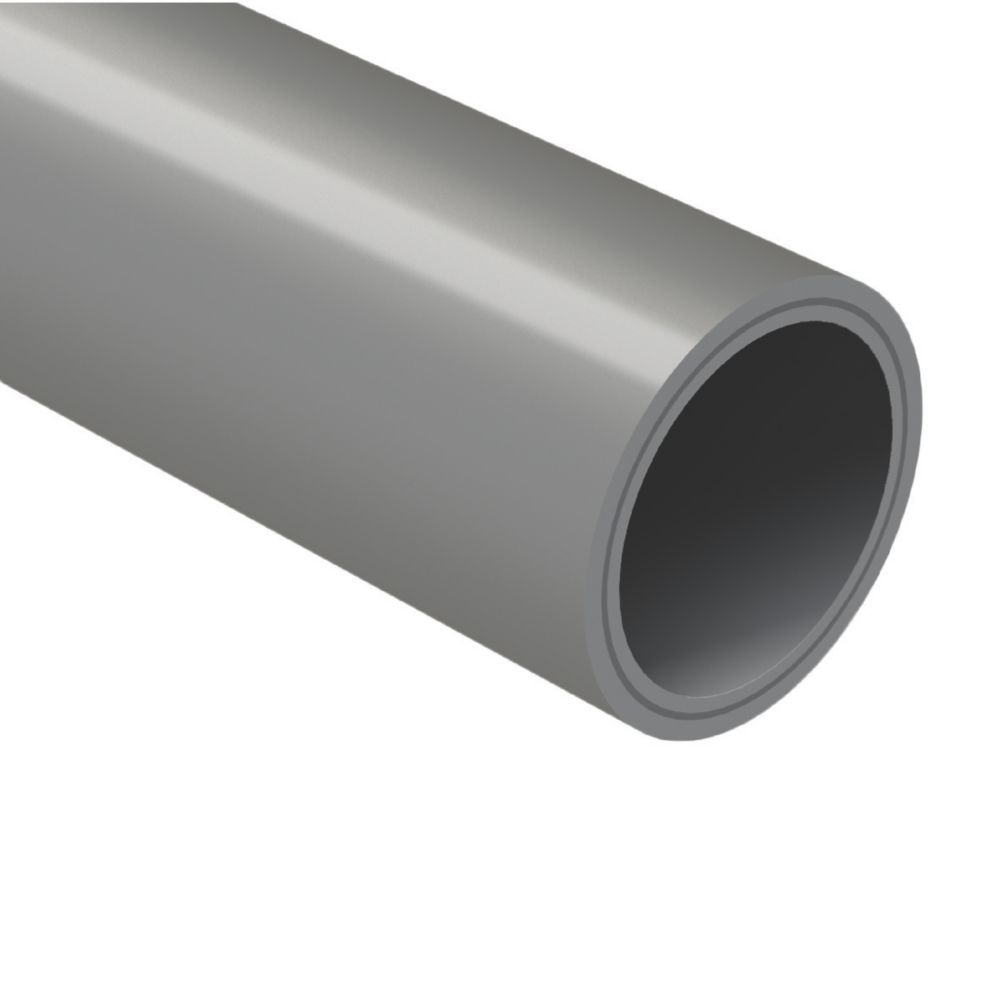 Image of PolyPlumb Push-Fit PB Pipe 22mm x 2m Grey 