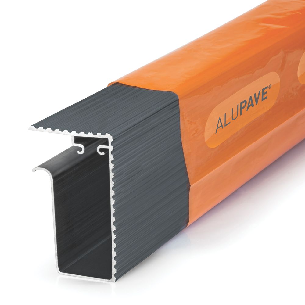 Image of Alupave Fire Flat Roof & Deck Side Gutter Grey 2m 