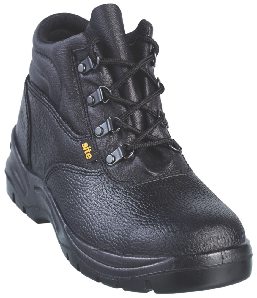 Image of Site Slate Safety Boots Black Size 7 